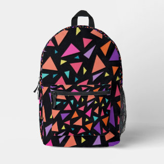 Sac À Dos Imprimé Motif géométrique triangulaire multicolore