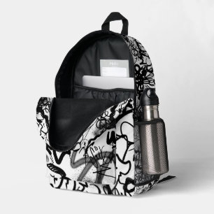 Sac À Dos Imprimé Motif Graffiti