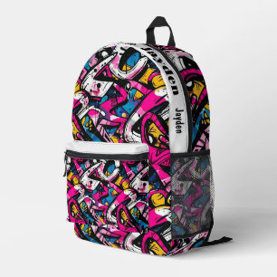Sac À Dos Imprimé Motif hip hop Graffiti