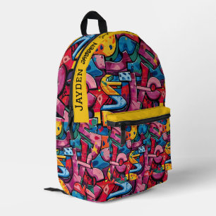 Sac À Dos Imprimé Motif hip hop Graffiti