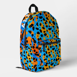 Sac À Dos Imprimé Motif Léopard Dégradé de Couleurs Tendances et Nom