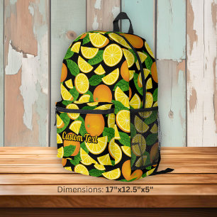 Sac À Dos Imprimé Motif Orange