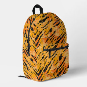 Sac À Dos Imprimé Motif orange Tiger Stripes