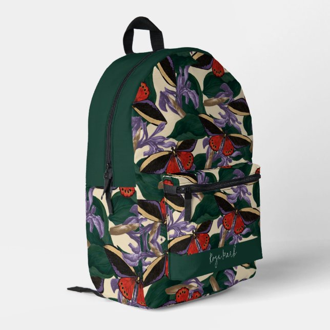 Sac À Dos Imprimé Motif papillon de la teigne (Coin arrière gauche)
