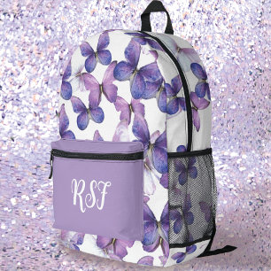 Sac À Dos Imprimé Motif papillon violet moderne fille
