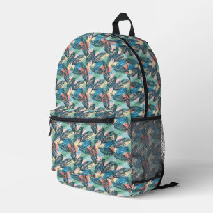 Sac À Dos Imprimé Motif Pastel Tropical Leaf
