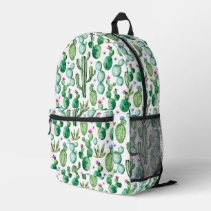 Sac À Dos Imprimé Motif Plante Cactus aquarelle