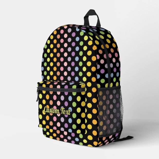 Sac À Dos Imprimé Motif Pois Rainbow (Coin arrière droit)