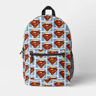 Sac À Dos Imprimé Motif Rouge et Bleu de Superman