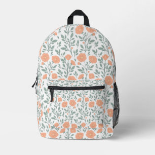 Sac À Dos Imprimé Motif rustique avec fleurs roses