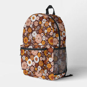 Sac À Dos Imprimé Motif super Retro Flower Garden