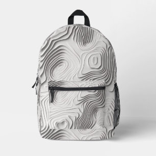 Sac À Dos Imprimé Motif topographique à carreaux