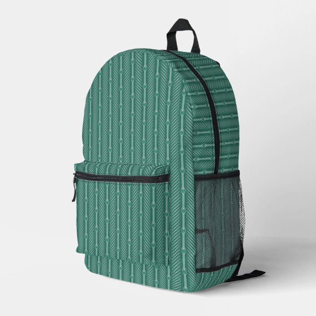 Sac À Dos Imprimé Motif Turquoise ornemental (Coin arrière droit)