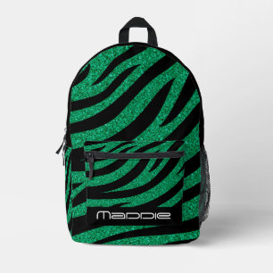 Sac à dos imprimé motif zèbre scintillant