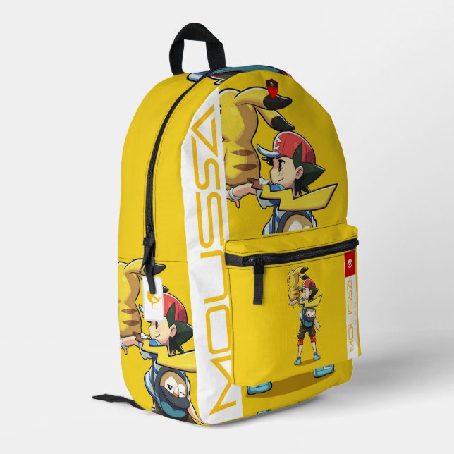 Sac À Dos Imprimé MOUSSA Print Cut Sew Bag (Coin arrière gauche)