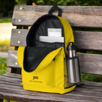 Mustard Jaune Simple Nom minimal et Monogramme