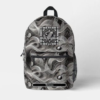 Sac À Dos Imprimé Nanomètre Chip Plaid Géométrique Taiwan Monogramme