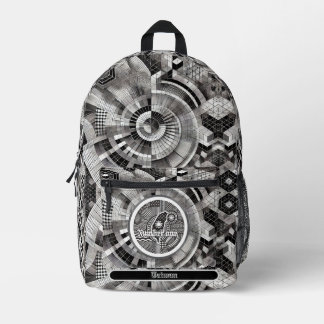 Sac À Dos Imprimé Nanomètre Chip Plaid Géométrique Taiwan Monogramme