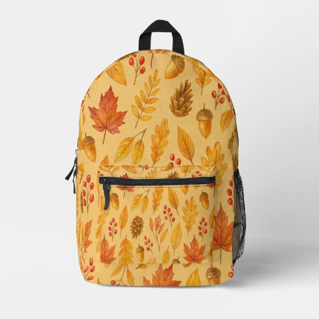 Sac À Dos Imprimé Nature motif d'automne (Recto)