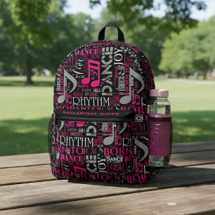 Sac À Dos Imprimé Née pour danser Pink ID277