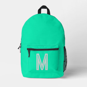 Sac À Dos Imprimé néon turquoise - gras monogramme