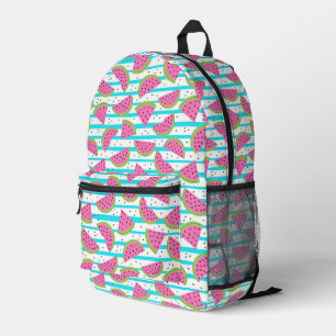 Sac À Dos Imprimé Neon Watermelon on sur Stripes Motif