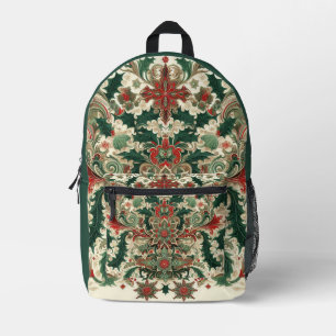 Sac À Dos Imprimé Noël et hiver verdoyants