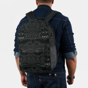 Sac À Dos Imprimé Noir avec points blancs