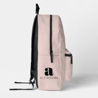 Nom du monogramme rose gras moderne