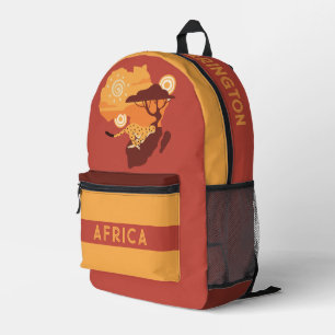 Sac À Dos Imprimé Nom personnalisé Afrique