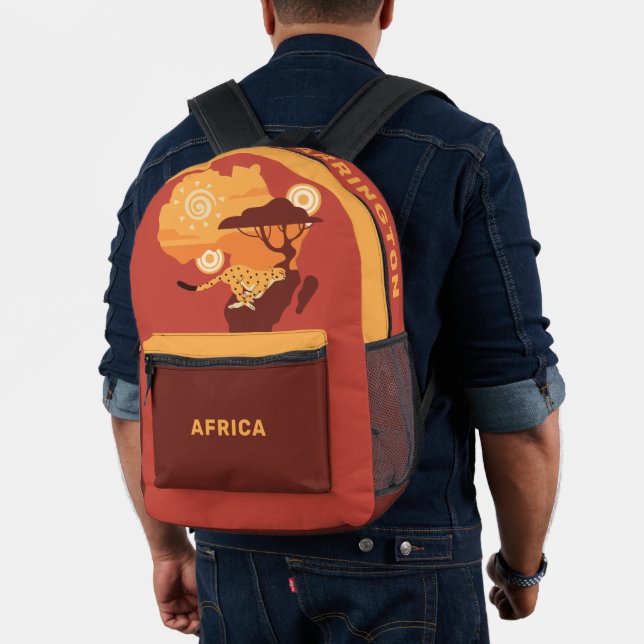 Sac À Dos Imprimé Nom personnalisé Afrique (Insitu (Modèle))