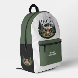 Sac À Dos Imprimé Nom personnalisé Camping