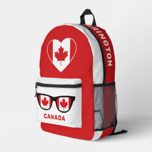 Sac À Dos Imprimé Nom personnalisé Canada Love