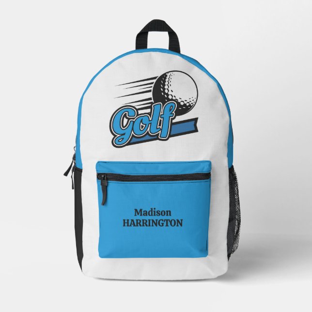 Sac À Dos Imprimé Nom personnalisé Golf (Recto)