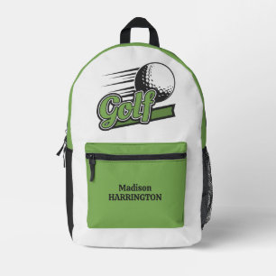 Sac À Dos Imprimé Nom personnalisé Golf