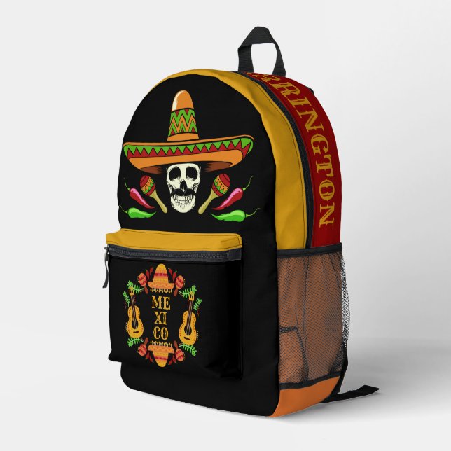 Sac À Dos Imprimé Nom personnalisé Mexique (Coin arrière droit)