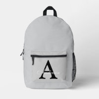 Nom personnalisé Monogram Arrière - plan argent