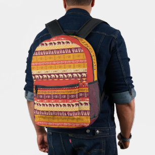 Sac À Dos Imprimé Nom personnalisé Motif africain