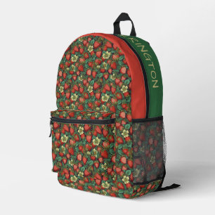 Sac À Dos Imprimé Nom personnalisé Motif de fraises