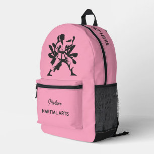 Sac À Dos Imprimé Nom personnalisé, Texte & Couleur Arts Martiaux