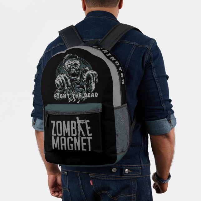 Sac À Dos Imprimé Nom personnalisé Zombie (Insitu (Modèle))