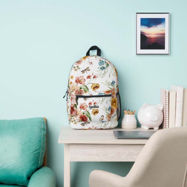 Sac À Dos Imprimé Nom sur l'aquarelle de l'art néerlandais (Insitu)