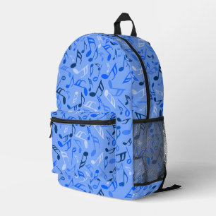 Sac À Dos Imprimé Notes de musique bleu