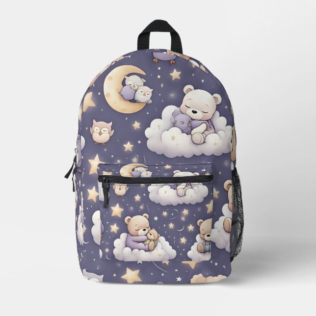 Sac À Dos Imprimé Nuage Cuddle Nuits (Recto)