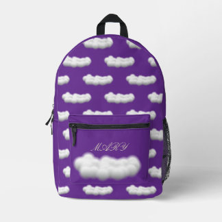 Sac À Dos Imprimé Nuages de ciel bleu