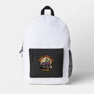 Sac À Dos Imprimé Nuit de camions monstres Halloween