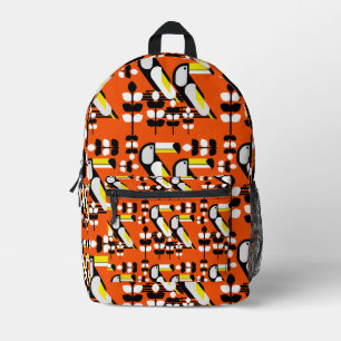 Sac À Dos Imprimé Œuvre d'art colorée de toucan tropical