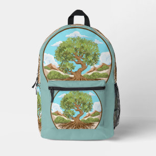 Sac À Dos Imprimé Olive tree Symbole de paix dans la Palestine libre