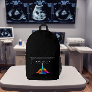 Sac À Dos Imprimé Ondes Ultrasoniques Sonorées