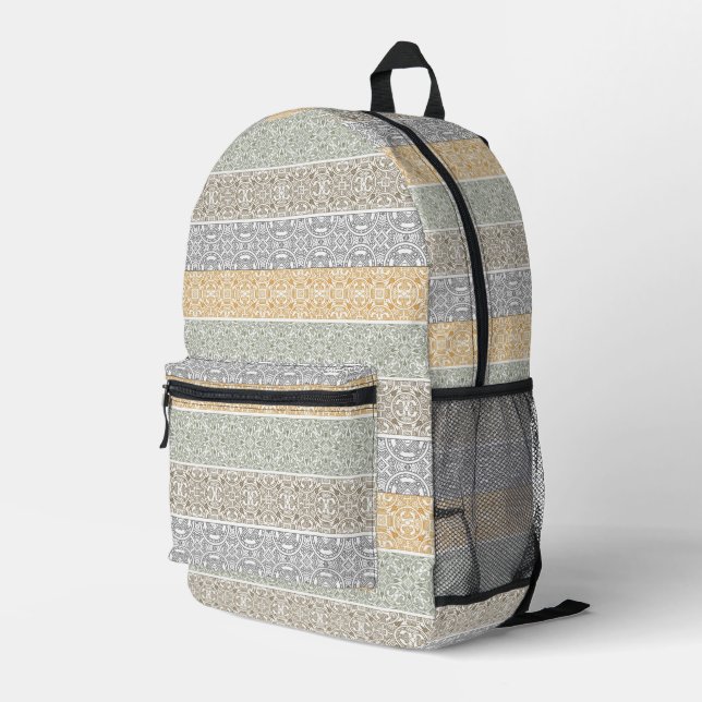Sac À Dos Imprimé Ornamental (Coin arrière droit)